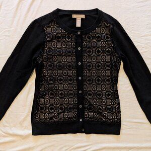 Banana Republic Black & Nude Cardigan